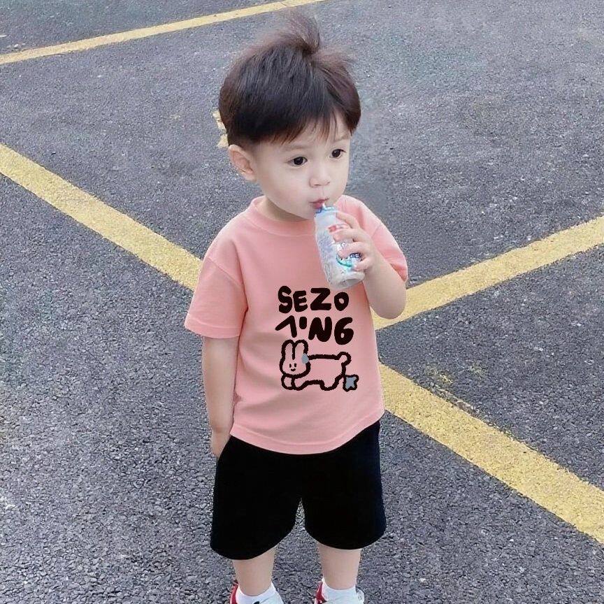 2026新款短袖男童T恤夏天儿童洋气时髦半袖上衣中小童男孩打底衫
