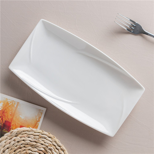 创意纯白酒店餐具甜品寿司盘陶瓷