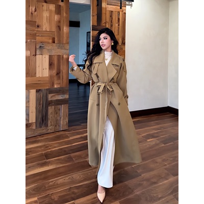 【升级款柏林之秋】秋冬设计感中长款立领休闲保暖风衣外套 25118