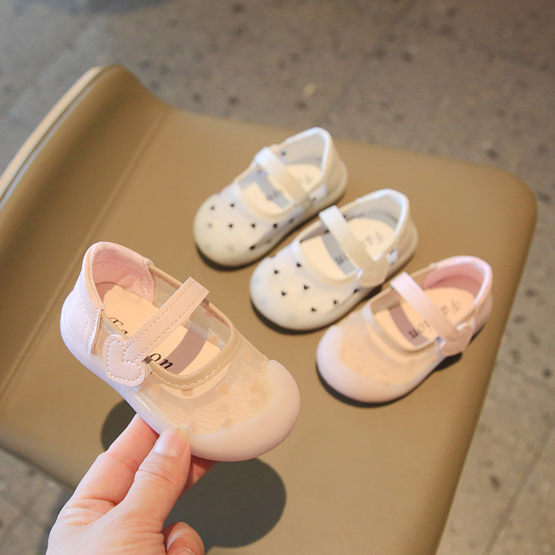 學步鞋女寶寶公主方口鞋嬰幼兒寶寶鞋子春夏6到12個月一歲嬰兒鞋3