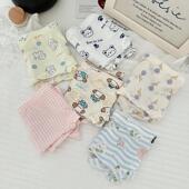 6条冰丝内裤 女生低腰透气丝滑冰凉可爱印花速干学生三角裤 2025新