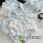 5条10A抗菌内裤 女生纯棉少女学生中腰全棉裆三角裤 学生A类婴儿棉