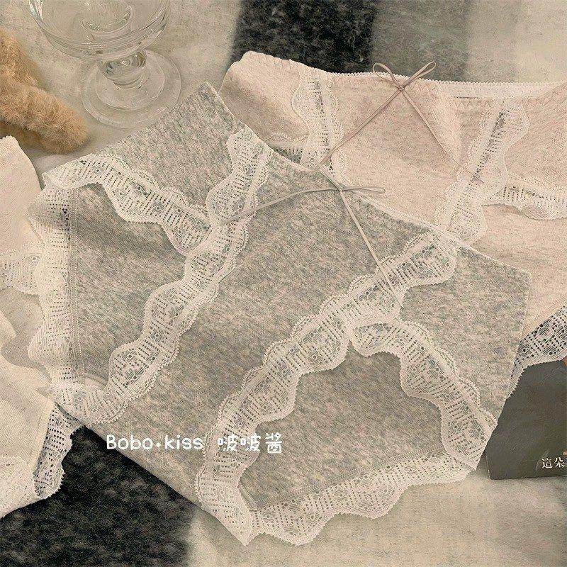 腰纯蕾丝性感裆纯棉无痕白色薄款内裤抑菌女生三角裤中全棉欲女5A,女士内衣/男士内衣/家居服,平角裤,淘宝优惠券,粉丝福利购,淘宝优惠卷