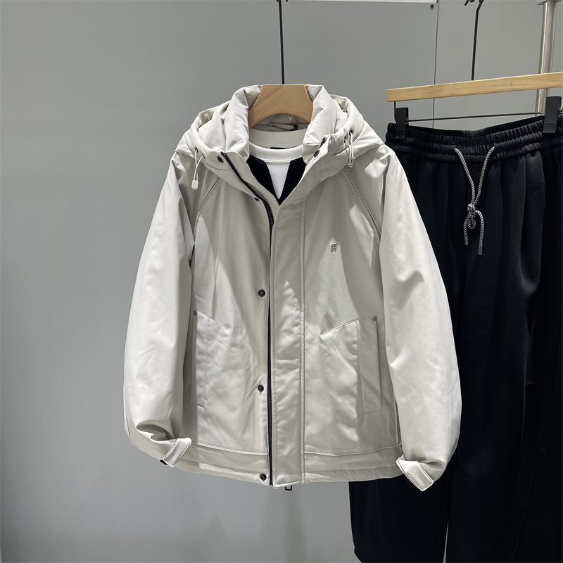 冬季男士户外90白鹅绒羽绒服