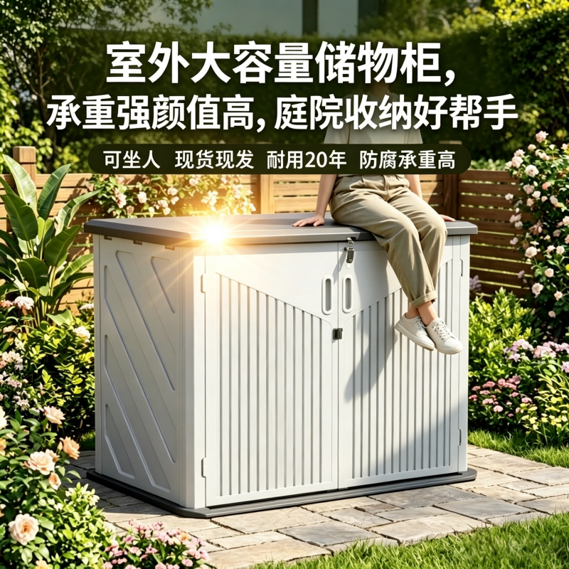 户外防水防晒庭院工具收纳柜