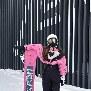 万科松花湖、北大湖设计师款雪服租赁06M李小璐同款BCG单板滑雪服