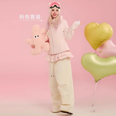 万科松花湖/北大湖雪服租赁Swagli大小姐滑雪服甜妹可爱滑雪服