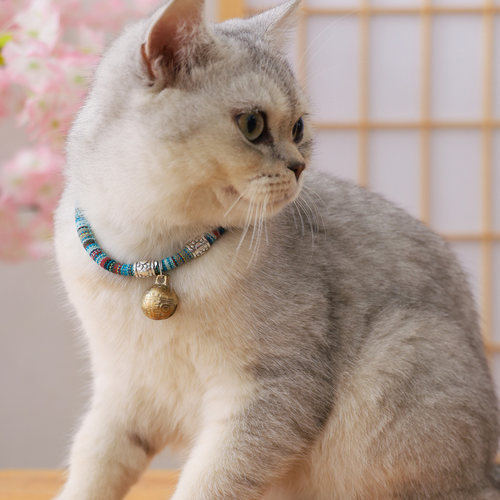 民族风可爱猫猫宠物项圈