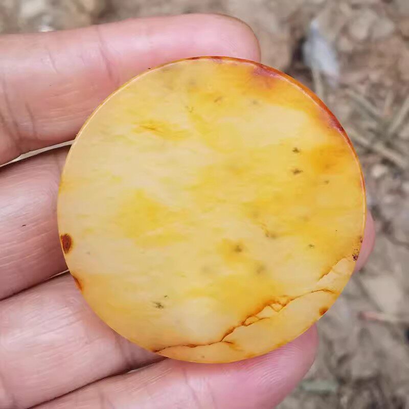 寻顾和田玉原石玉牌料子