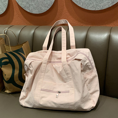 lulu同款尼龙健身包旅行单肩包