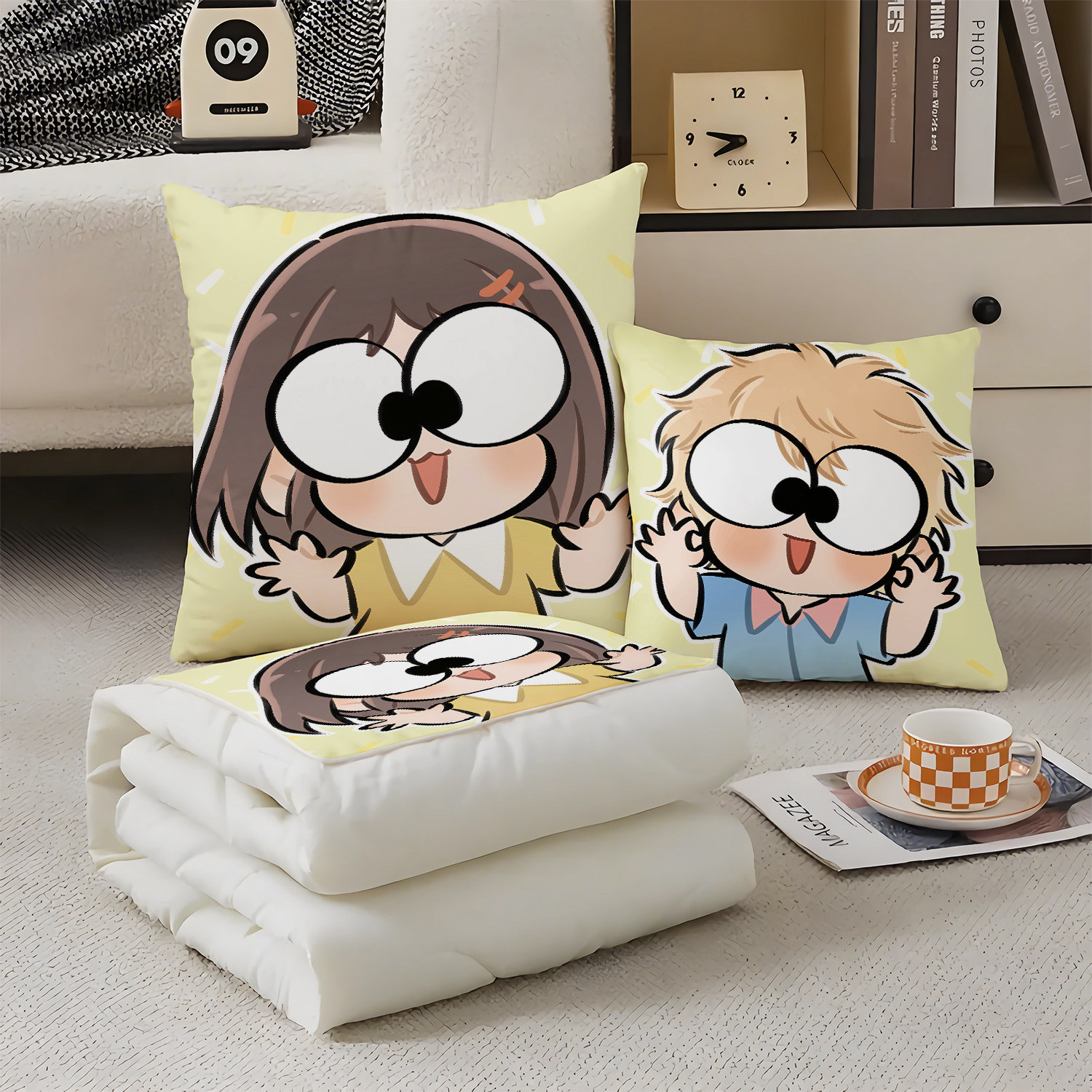 跃动青春抱枕超软两用多功能空调被办公抱枕被子二合一被子动漫,居家布艺,抱枕被,淘宝优惠券,粉丝福利购,淘宝优惠卷