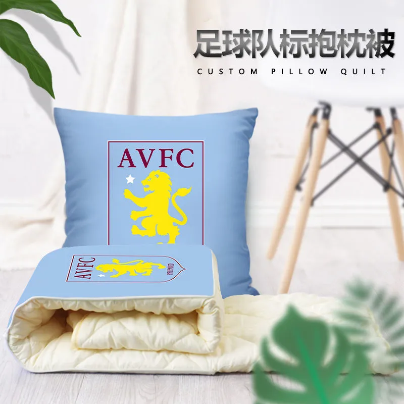 足球队抱枕被两用多功能空调被办公室抱枕毛毯二合一宿舍被子,居家布艺,抱枕被,淘宝优惠券,粉丝福利购,淘宝优惠卷
