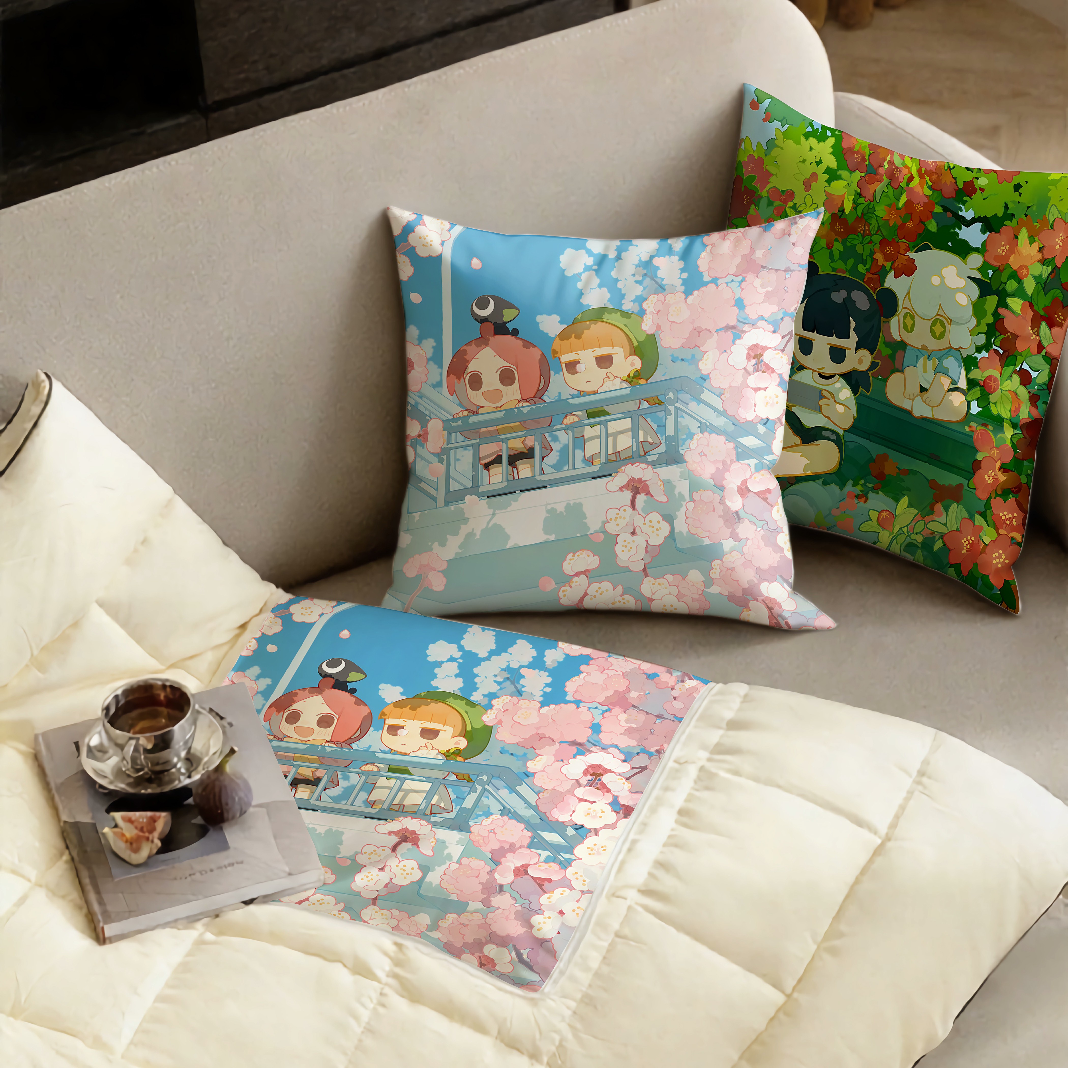 罗小黑战记抱枕被两用多功能空调被办公室午睡枕头被宿舍被子