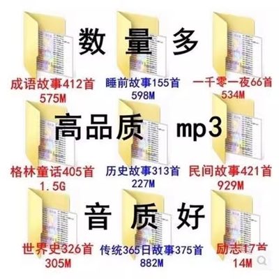 儿童故事mp3打包下载成语睡前故事音频