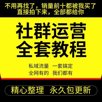 私域流量社群 运营sop短视频策划管理营销 计划书方案表格模板ppt