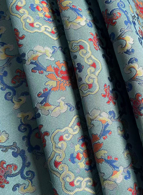 仿宋锦提花新中式汉服面料