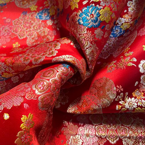 日系和服腰带布料西阵织金丝织物传统出口日本服装布料面料