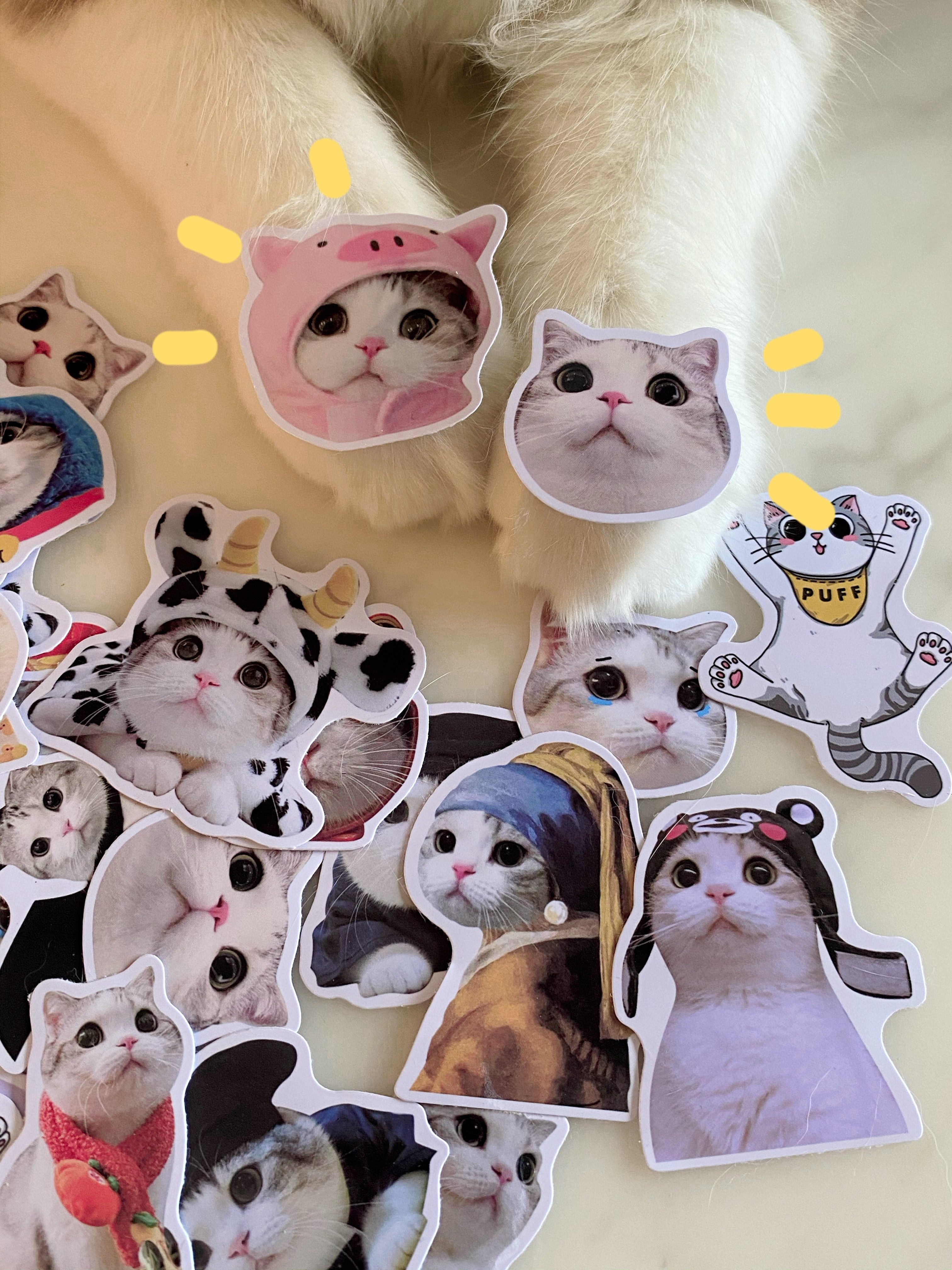 【现货】小泡芙贴纸手账日记相册可爱卡通装饰素材贴画不干胶