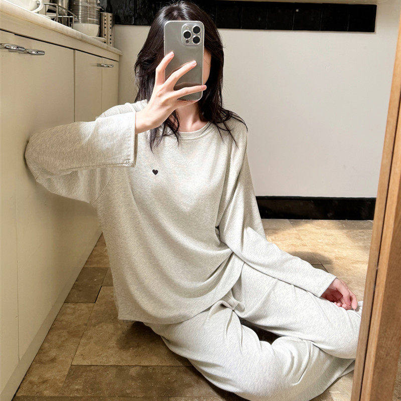 带胸垫睡衣女春秋2026新款莫代尔棉长袖长裤套装可外穿家居服薄款,女士内衣/男士内衣/家居服,睡衣/家居服套装,淘宝优惠券,粉丝福利购,淘宝优惠卷