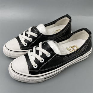 平底百搭舒适板鞋 品牌断码 36真皮牛皮休闲女小白鞋 35码 女 2026新款