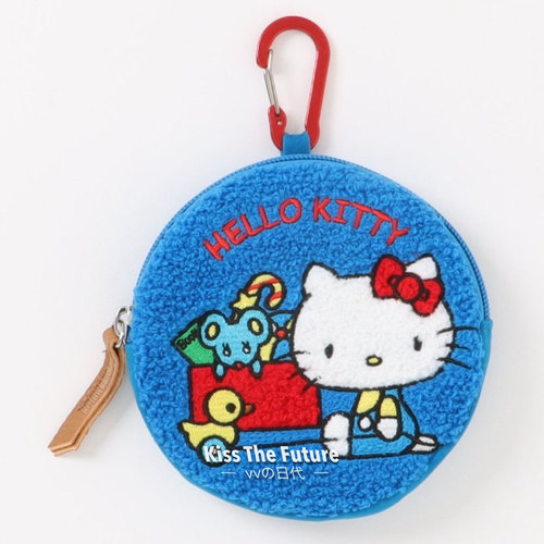 Sanrio/三丽鸥kitty美乐蒂库洛米毛线圈刺绣零钱包收纳包挂饰