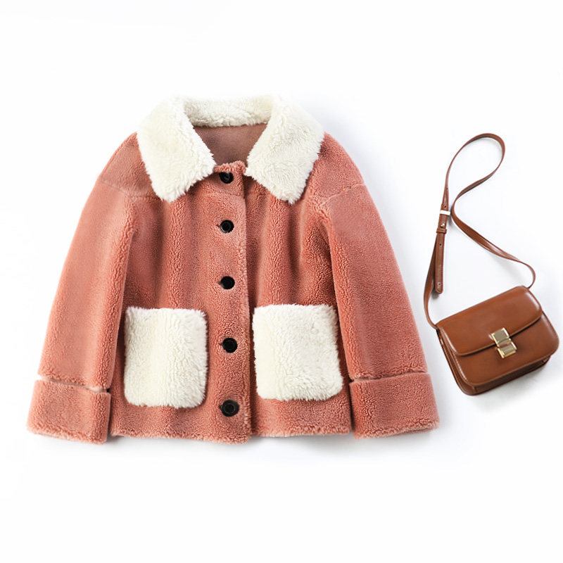 2019 Spring new pattern grain Cashmere coat Fur one Fur imitation Sheep velvet have cash less than that is registered in the accounts coat fashionin the Women's clothing/Boutique , Fur  category - from Buy2taobao.com to provide professional Taobao agent buy service