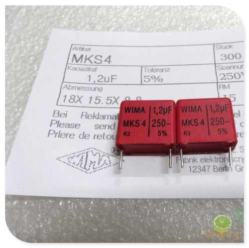 250V红色WIMA威马MKS41.2uF