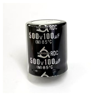 500V100uF 胆机发烧电解电容 25X32 韩国SAMYOUNG 黑色85度 RDC
