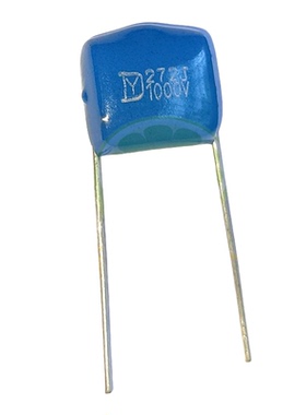 1000V272J 2.7nF 脚距11mm  CBB薄膜电容 蓝色 校正 旁路