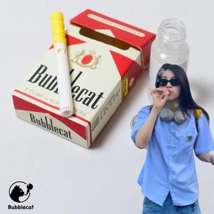 泡泡香烟解压抽象玩具仿真烟盒创意氛围感拍摄道具整蛊朋友摆件