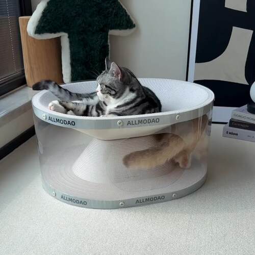 圆形猫抓板猫窝一体耐磨