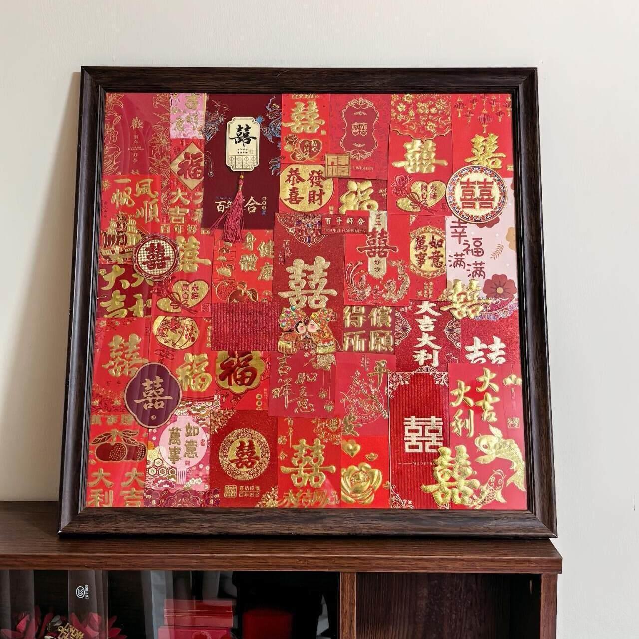 百喜图红包收纳空框壳diy