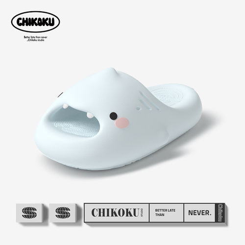 chikoku小鲨鱼拖鞋女夏季可爱
