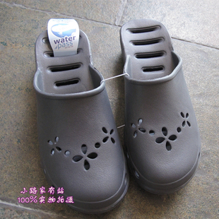 日单外贸TPR一次成型情侣花园防水镂空耐穿家居浴室室内男女拖鞋