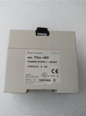 FX2N系列PLC模拟量扩展模块FX2N-4AD 成色如图 无盖实拍