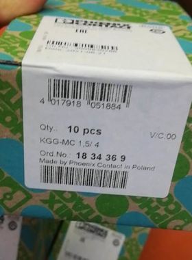 凤凰KGG-MC1.5/4菲尼克斯连接器电缆插头外壳1834369