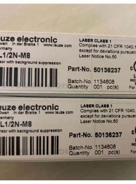 劳易测Leuze激光传感器HRTL 3B/66 HT3CL1/2N HT3CL1/4P 5013