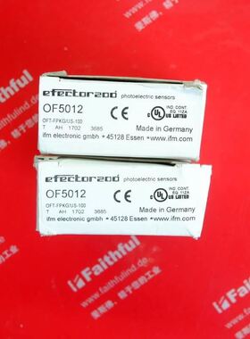 IFM OF5012 易福门漫反射光电传感器 OFT-FPKG/US-100