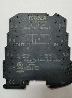 真品PHOENIX菲尼克斯2804636电浪保护器LIT 2X1-24防雷器