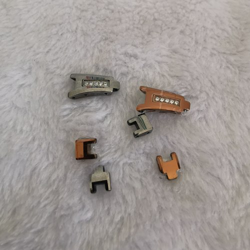 MESHOR名梭牌7005L女钨钢手表带头节尾节中节表扣表链零配件