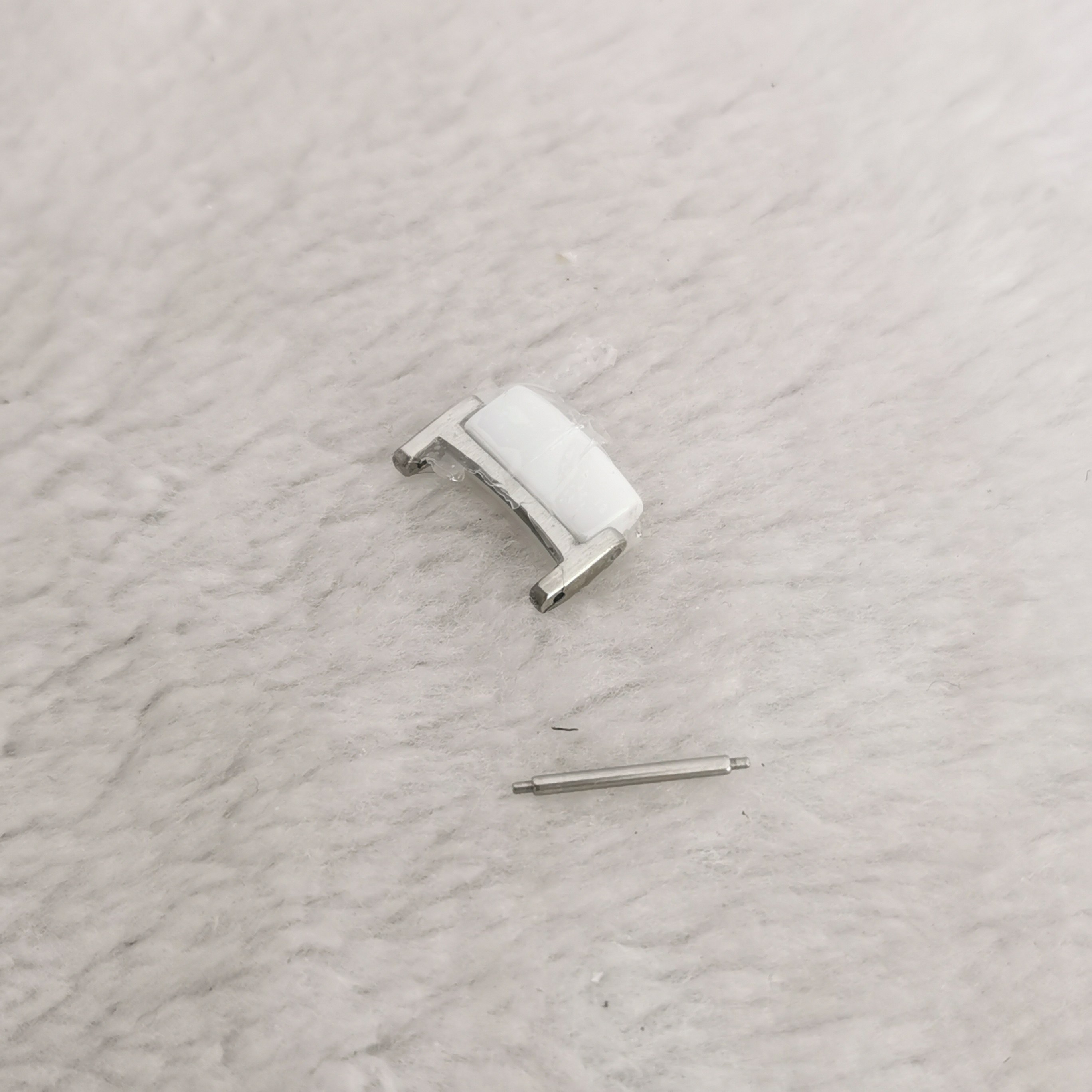 西腾8066L女表白色陶瓷表带节手表链配件头节配件