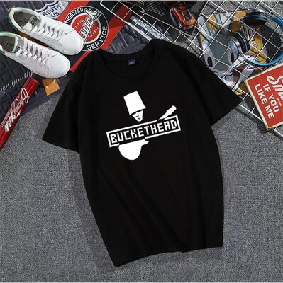buckethead 摇滚  shirt 枪花 guns roses新款纯棉圆领T恤