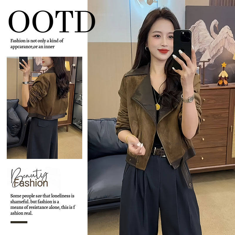 设计感小众欧货港风短外套女2025秋冬新款小个子洋气显瘦夹克上衣