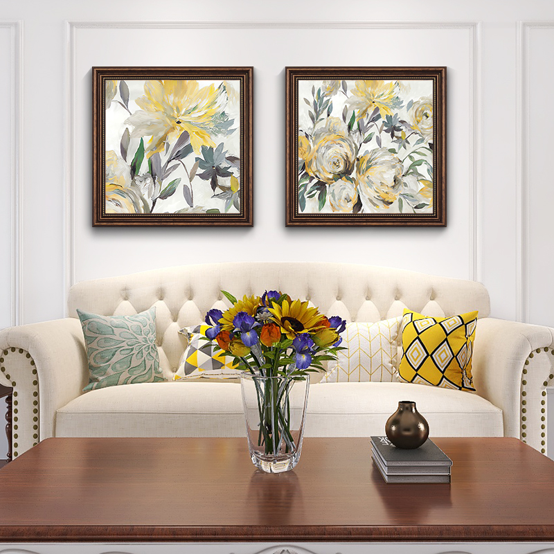 美式挂画客厅简美装饰画卧室壁画