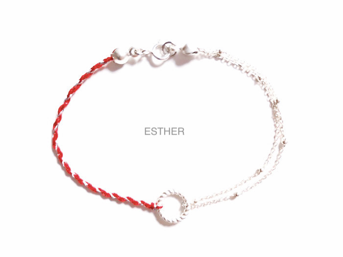 ESTHER | Ô´´Éè¼Æ¶À¼Ò¶¨ÖÆRINGS¸öÐÔ¸´¹Å±¾ÃüÄêÊÖ¹¤±àÖ¯ºìÉþÊÖÁ´