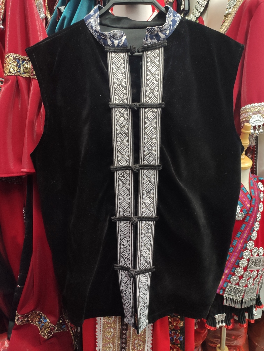 男士马甲少数民族传统服装日常休闲旅游立领背心民族风马甲男装