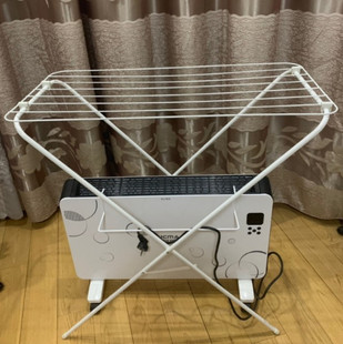 宜家国内代购加尔落地式晾衣架白色置地可折叠晾晒衣电油汀烘干架