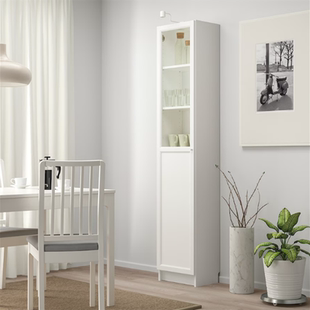 毕利 玻璃 奥克伯 玻璃门书柜 40x30x202 带板 宜家国内代购