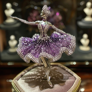 灵心珠宝  芭蕾舞者文艺设计师原创复古收藏品高级感胸针工厂定制