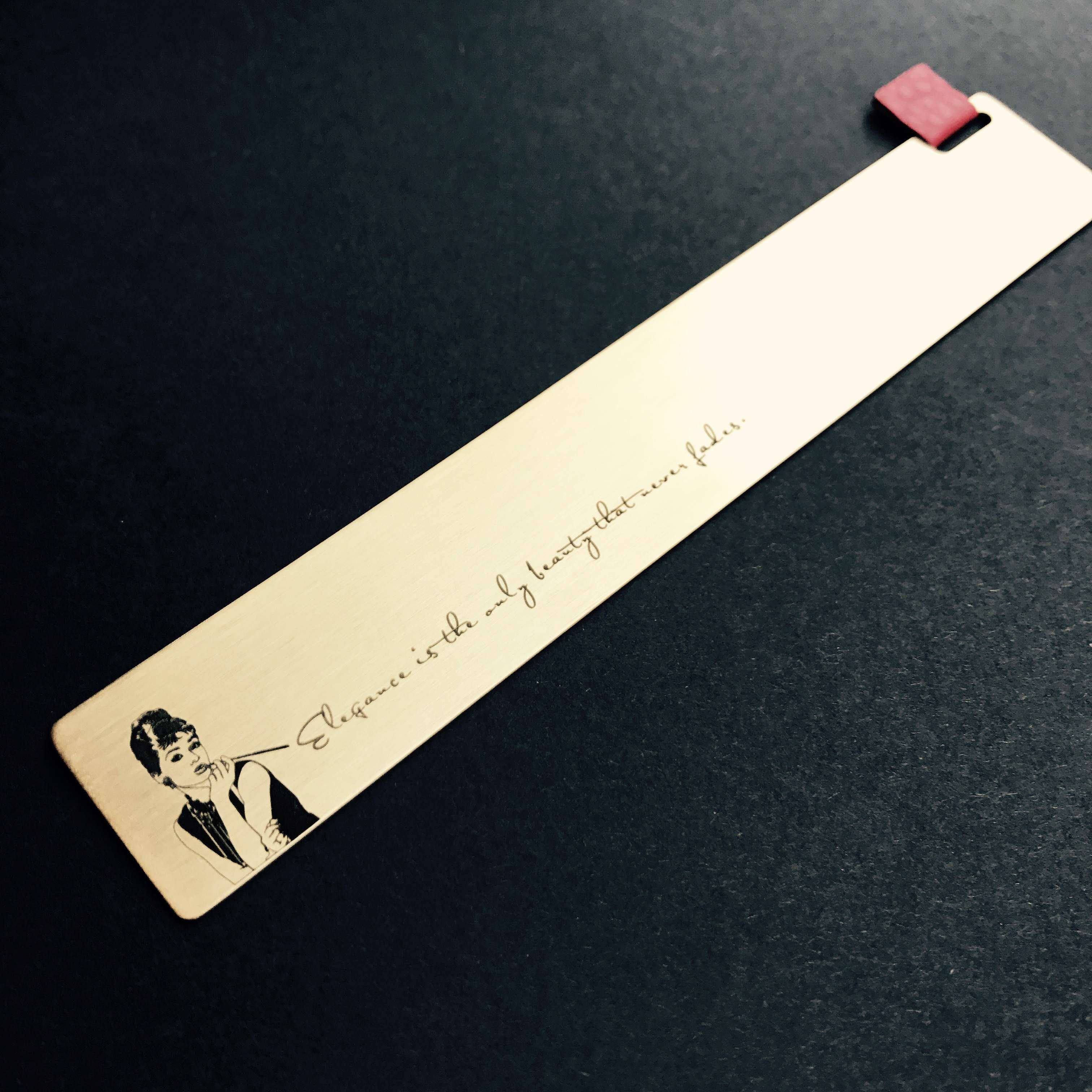 「audrey-hepburn」奥黛丽·赫本名言书签人像人物谏言刻字礼品